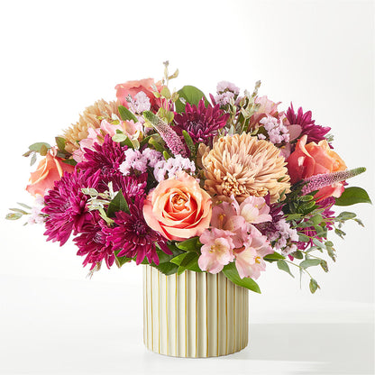 Berry Cobbler Bouquet with Ivory Vase –  Whittier Blossom Shop, Whittier CA