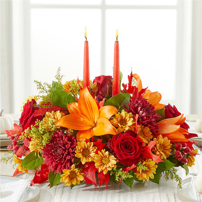 Autumn's Embrace Centerpiece –  Whittier Blossom Shop, Whittier CA
