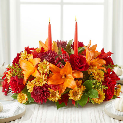 Autumn's Embrace Centerpiece –  Whittier Blossom Shop, Whittier CA