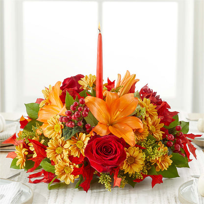 Autumn's Embrace Centerpiece –  Whittier Blossom Shop, Whittier CA